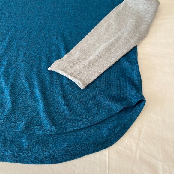 Smartwool Shadow Pine Colorblock Merino Wool Sweater Blue - Picture 9 of 11